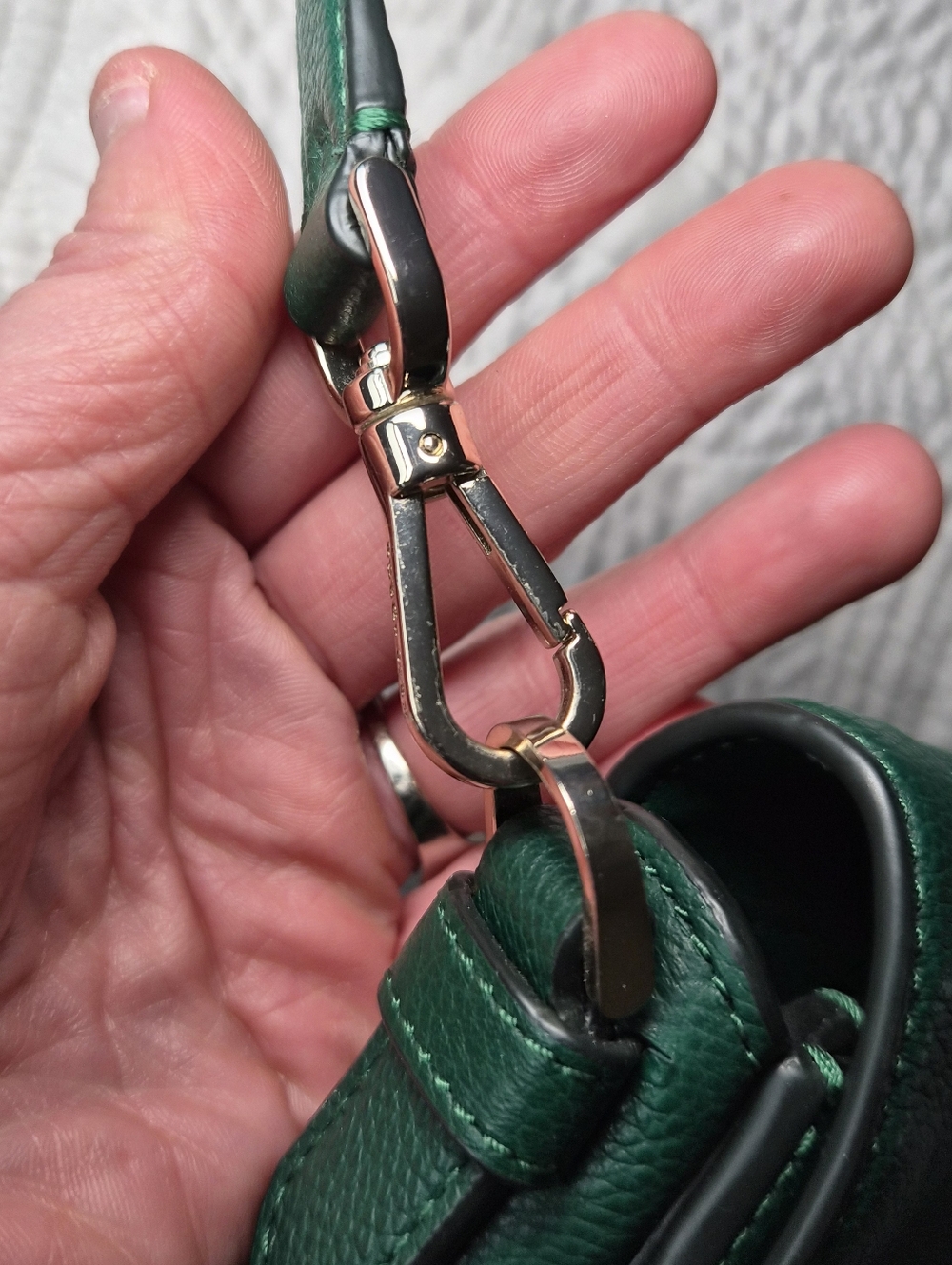 EUC Kate Spade New York Blake Saddle Bag Deep Jade (Green) - Picture 8 of 13